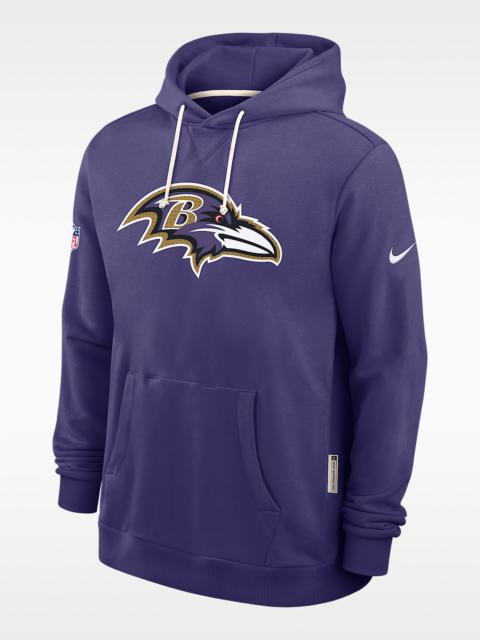 Baltimore Ravens Initial Home Sideline Men's Nike Dri-FIT NFL Pullover Hoodie