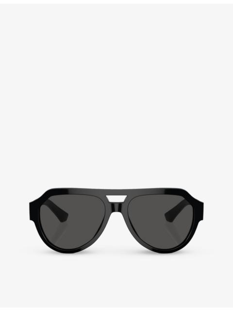 Dolce & Gabbana DG4466 square-frame nylon sunglasses