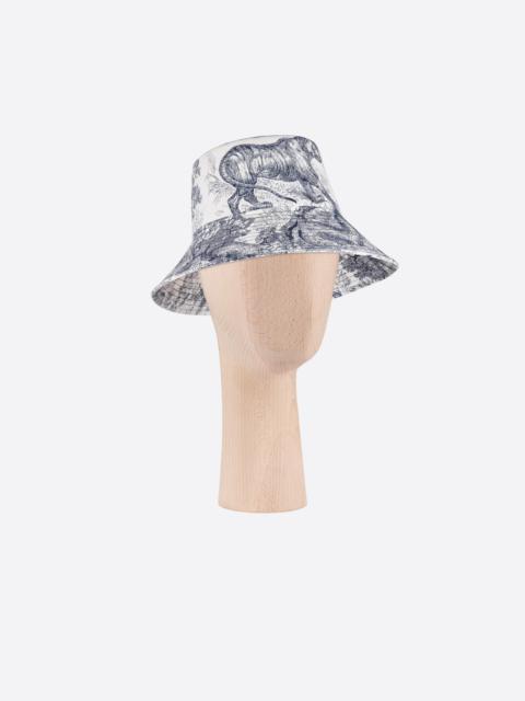 Dior Dioriviera Toile de Jouy Large-Brim Bucket Hat