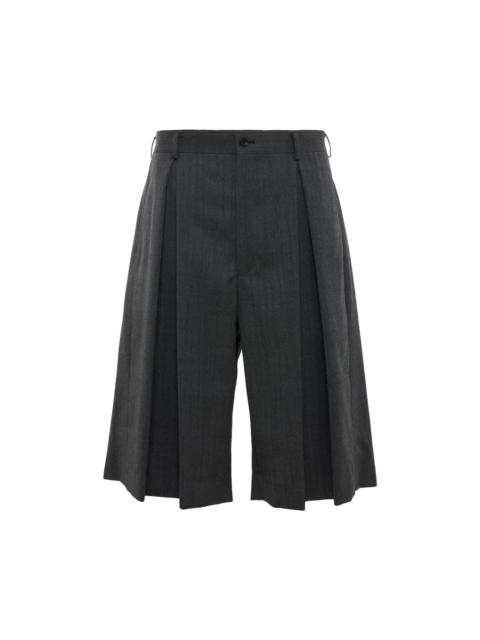 Comme des Garçons Homme Plus Pleated Wide-Leg Shorts