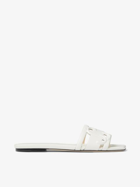 JIMMY CHOO Laran Flat
Latte Nappa Leather Flats with JC Monogram