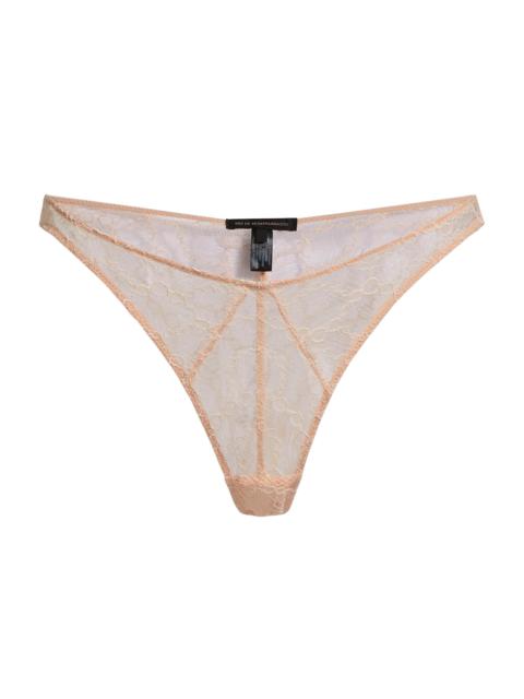 KIKI DE MONTPARNASSE Women's Mon Cheri Sheer Lace Briefs - Blush