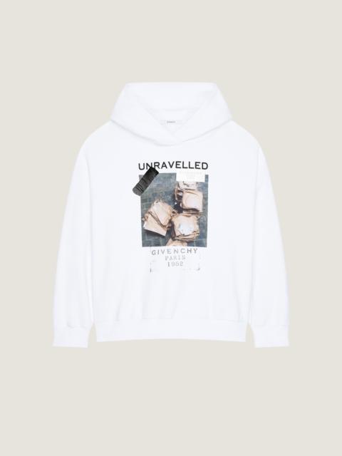 Givenchy HOODIE SWEATSHIRT IN FLEECE WITH ARCHIVE PRINT