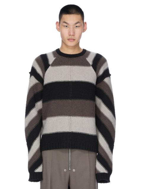 Rick Owens Gray & Black Concordians Pitti Sweater