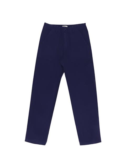 AIMÉ LEON DORE GARMENT DYED WORKWEAR PANTS "INDIGO" FW23WP001 INDIGO