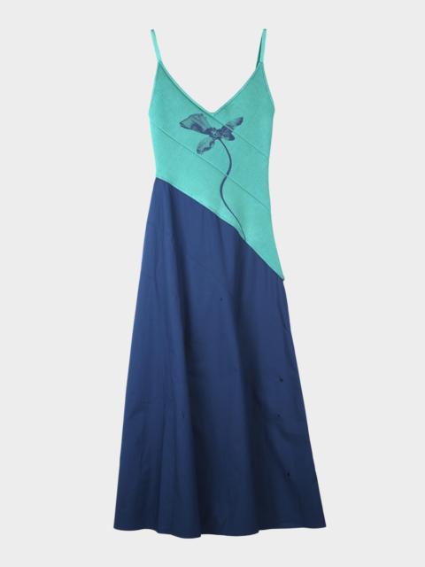 PH5 Barley Mixed-Media Maxi Dress