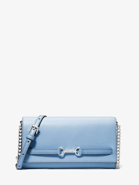 MICHAEL KORS Carson Large Pebbled Leather Convertible Crossbody Bag