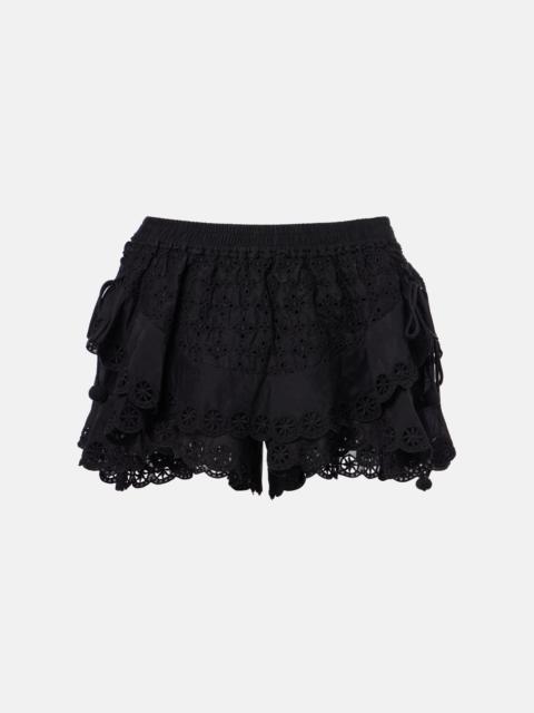 Isabel Marant Neis cotton and silk shorts