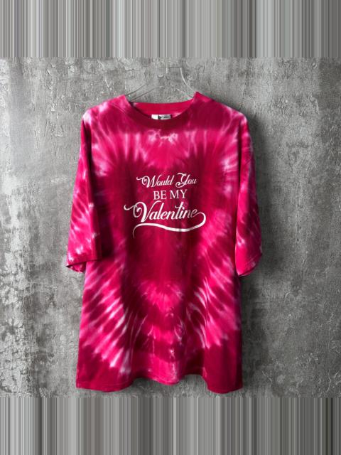 BALENCIAGA Balenciaga Valentine's Day Heart Tie-Dye Short Sleeve Top