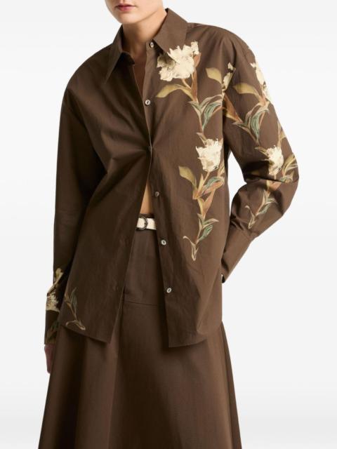 Vince floral-print shirt