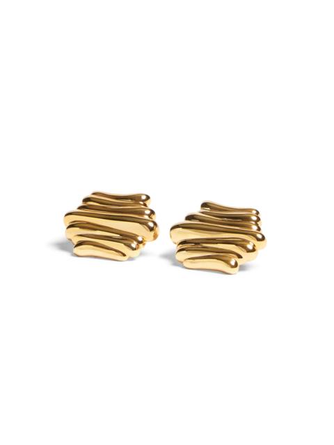 KHAITE Crema 18K Gold-Plated Earrings gold