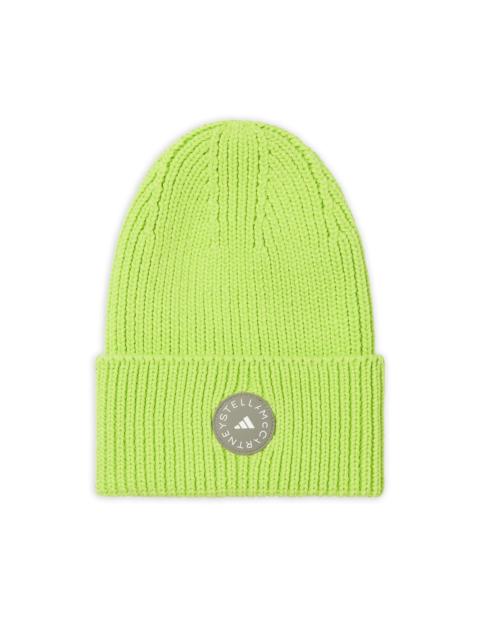 adidas logo-patch beanie hat