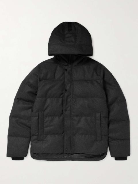 Macmillian Quilted DynaLuxe Recycled Wool Hooded Down Parka