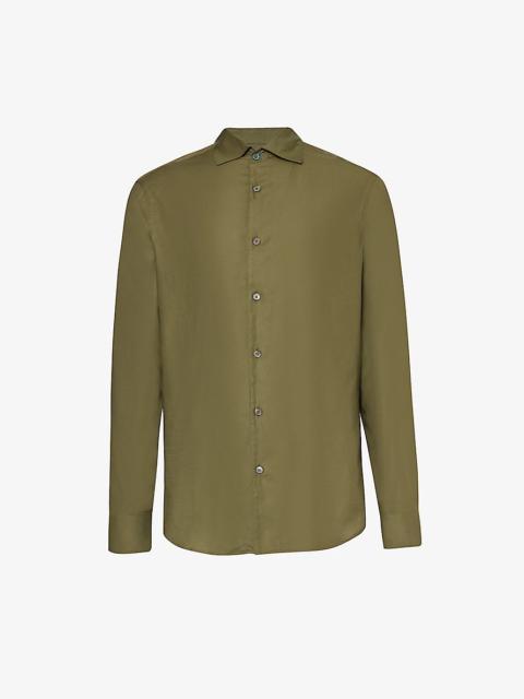 Paul Smith Long-sleeved regular-fit cotton-blend shirt
