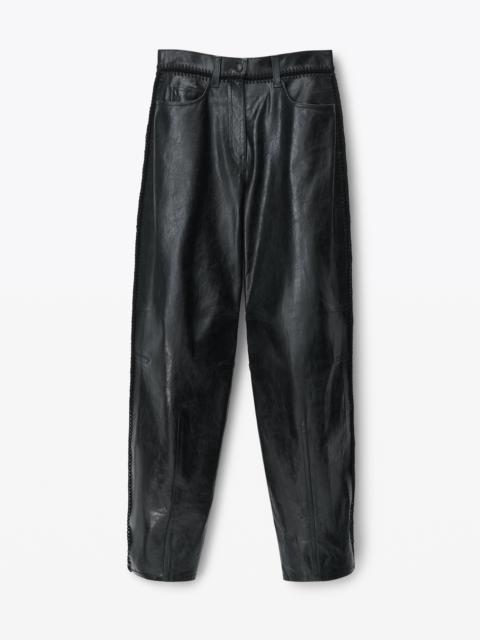 Alexander Wang Low Waist Crochet Leather Trouser