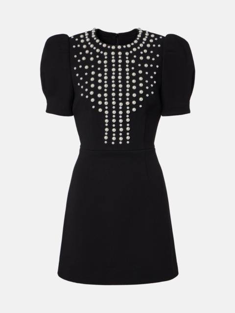 REBECCA VALLANCE Pearly embellished minidress