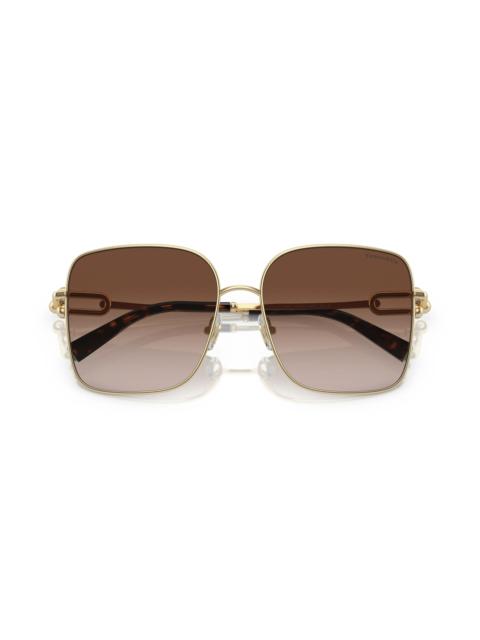 58mm Gradient Square Sunglasses