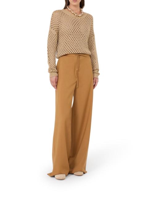 Max Mara Studio LIGHTWEIGHT WOOL CANVAS TROUSERS