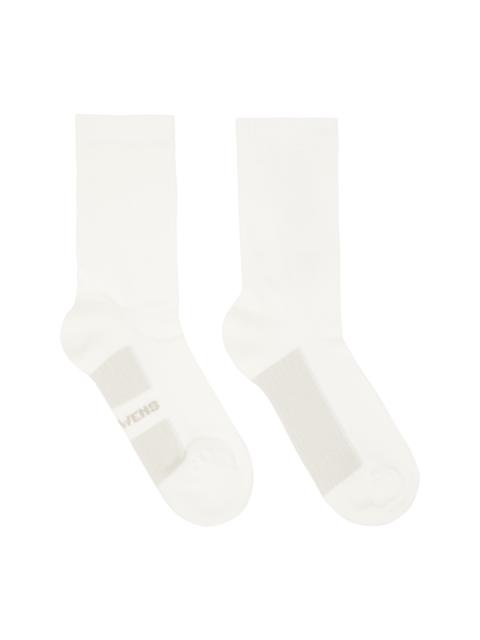 Rick Owens Off-White Temple Glitter Socks