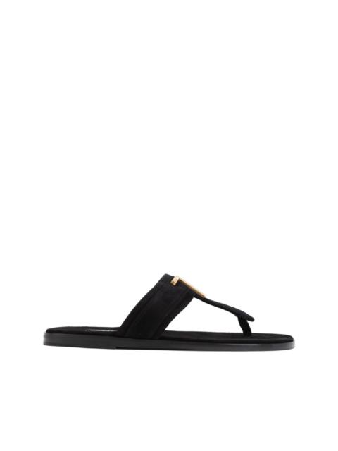 TOM FORD leather slides