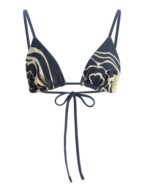 SIR. Lilou String Triangle Bikini Top blue