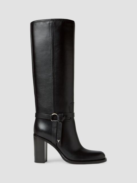 FENDI Women's 95MM Dressage Knee-High Leather Boots - Nero