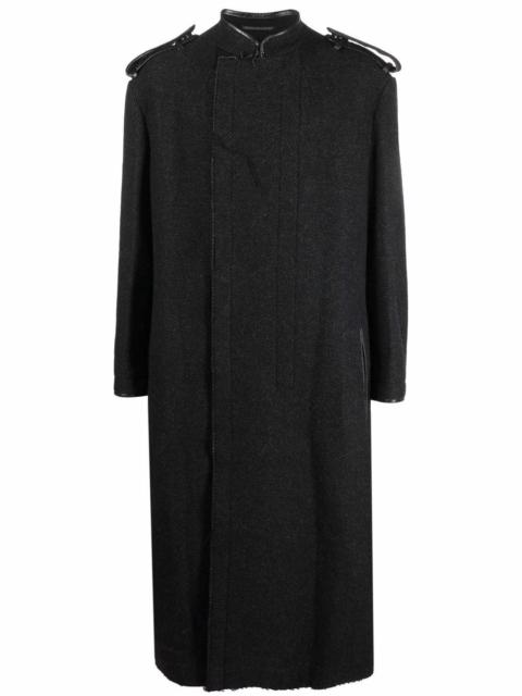 Yohji Yamamoto shoulder tabs detail coat