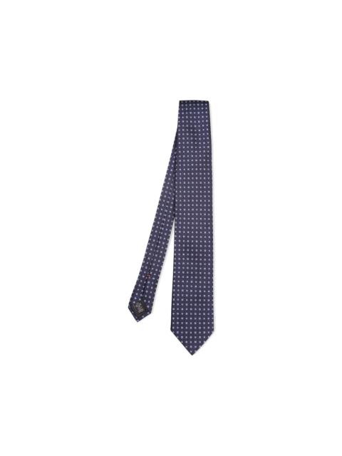 ZEGNA geometric-pattern silk tie