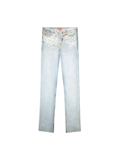 Diesel P-SARKY FLUID PRINTED TROUSERS Pants Blue "Blue" A128700LJAX01