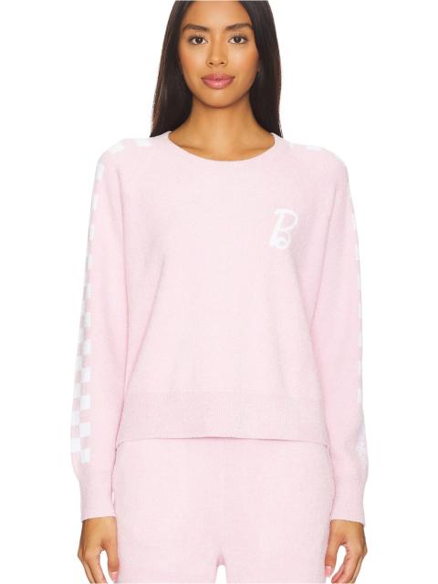 Barefoot Dreams CozyChic Ultra Light Barbie Checkered Pullover