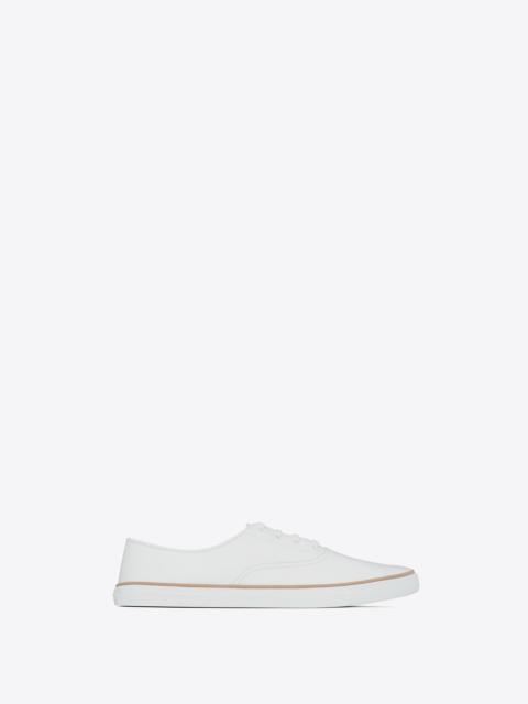 SAINT LAURENT feliz low top sneakers in smooth leather