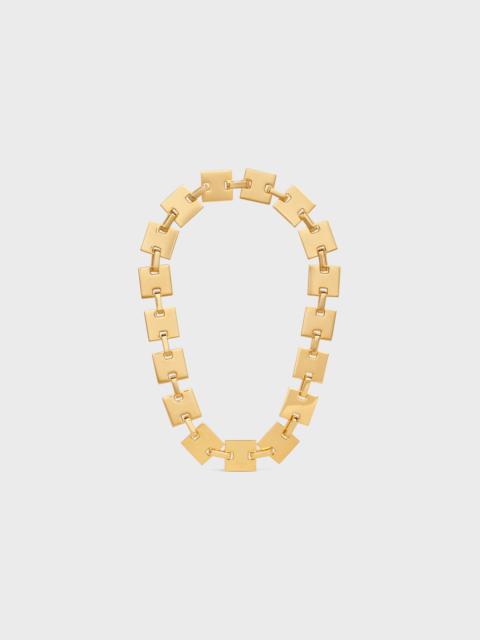 CELINE Celine Square Necklace in Brass with Gold Finish