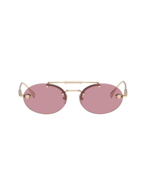 VERSACE Gold Medusa Light Sunglasses