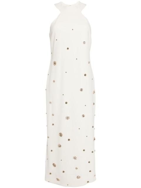 ELIE SAAB stud-embellished midi dress