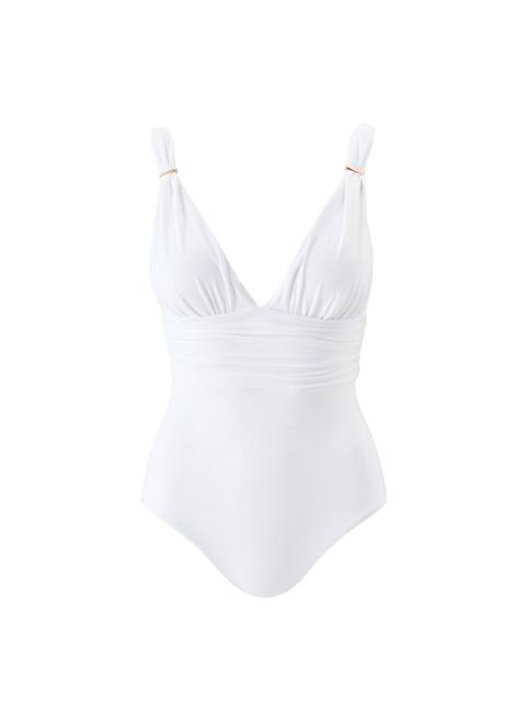 MELISSA ODABASH PANAREA WHITE SWIMSUIT