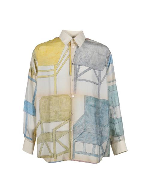 Lemaire RELAXED SHIRT / CREAMY WHT