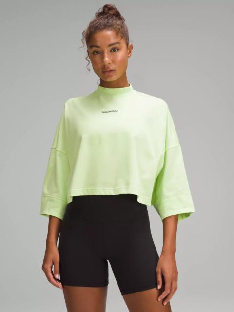 lululemon Heavyweight Cotton Cropped 3/4 Sleeve Shirt