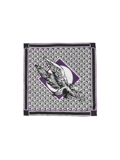 x Future eagle-print silk scarf