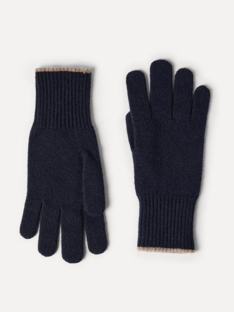 Cashmere knit gloves