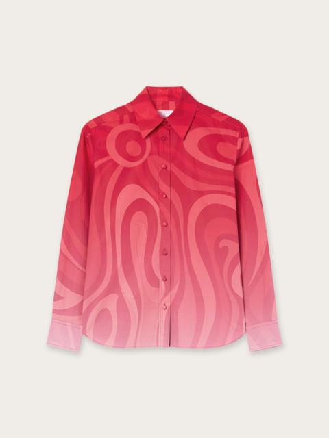 PUCCI MARMO DEGRADÉ PRINT POPELINE SHIRT