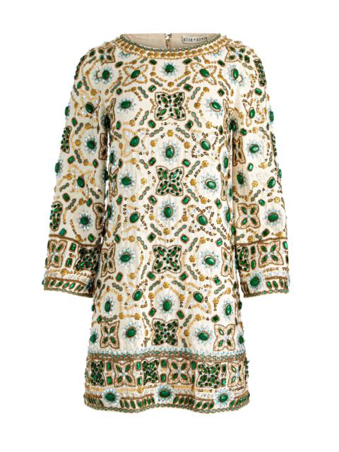 Alice + Olivia ELEONORA EMBELLISHED TUNIC DRESS