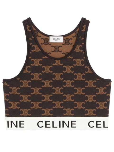 CELINE Celine monogram bra in silk cotton