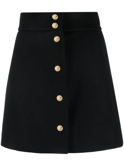 REDValentino A-line buttoned skirt