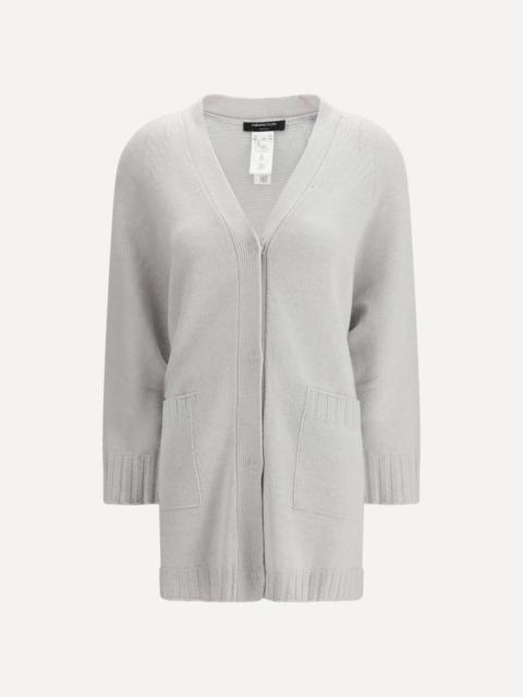 FABIANA FILIPPI Cardigan in fine knit with a V-neckline