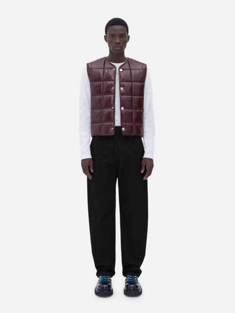 Bottega Veneta shiny leather padded gilet