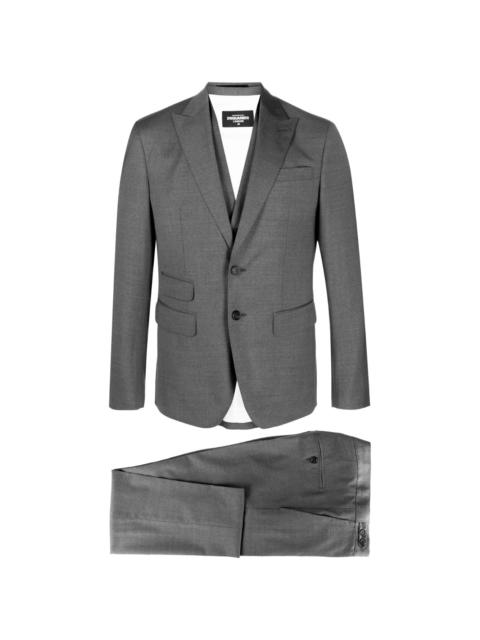 DSQUARED2 single-breasted cotton-wool suit