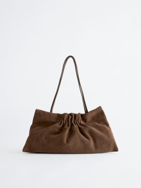 & Other Stories Ruched Leather Shoulder Bag
