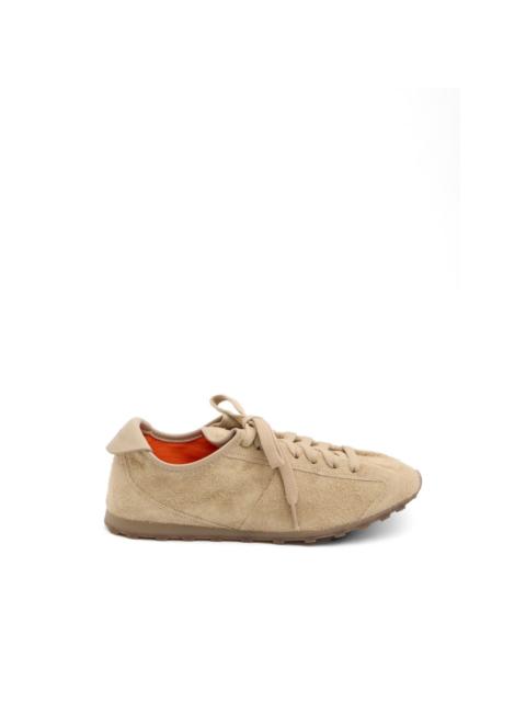 JACQUEMUS suede lace-up sneakers