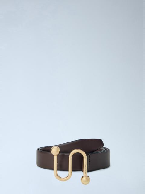 Sportmax Hook Buckle Leather Belt