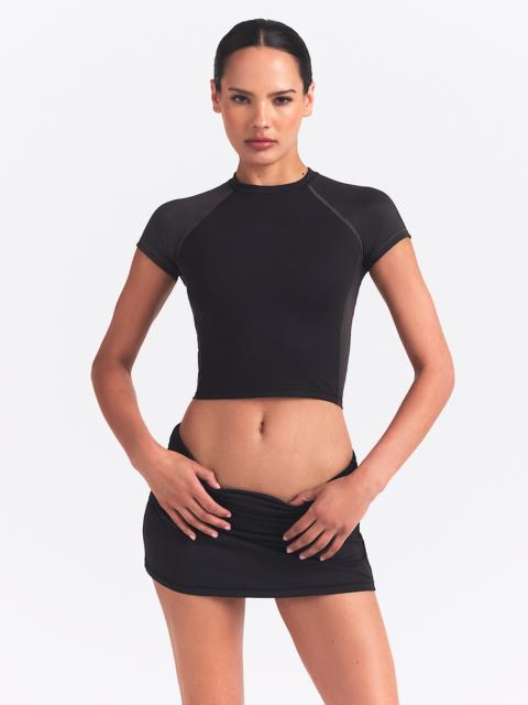 Nike NikeSKIMS Matte Shine Mix Women's Short-Sleeve Crop Top